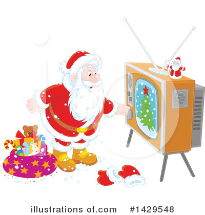 Royalty-Free (RF) Santa Clipart Illustration by Alex Bannykh - Stock Sample #1429548