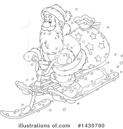 Royalty-Free (RF) Santa Clipart Illustration by Alex Bannykh - Stock Sample #1430790