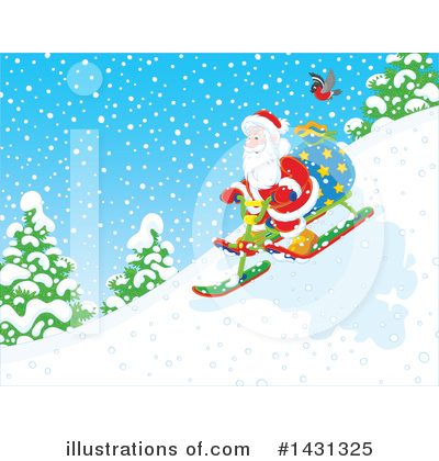 Royalty-Free (RF) Santa Clipart Illustration by Alex Bannykh - Stock Sample #1431325
