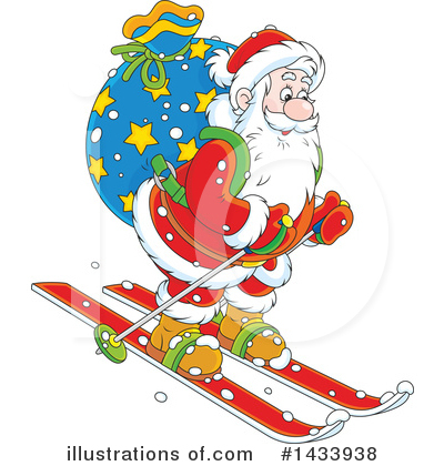 Skiing Clipart #1433938 by Alex Bannykh
