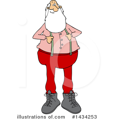 Royalty-Free (RF) Santa Clipart Illustration by djart - Stock Sample #1434253