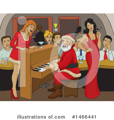 Santa Clipart #1466441 by David Rey