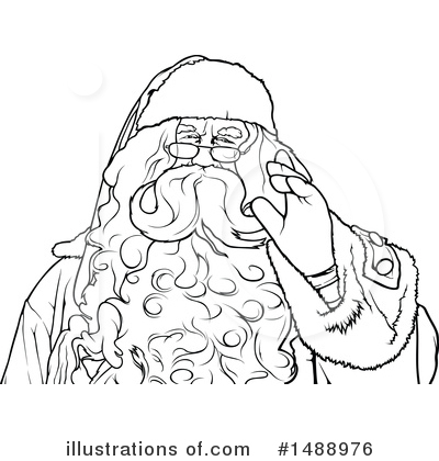 Royalty-Free (RF) Santa Clipart Illustration by dero - Stock Sample #1488976