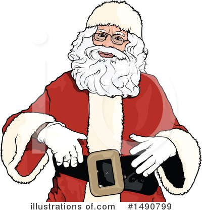 Royalty-Free (RF) Santa Clipart Illustration by dero - Stock Sample #1490799