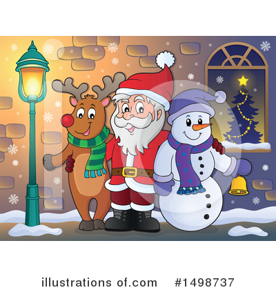 Royalty-Free (RF) Santa Clipart Illustration by visekart - Stock Sample #1498737