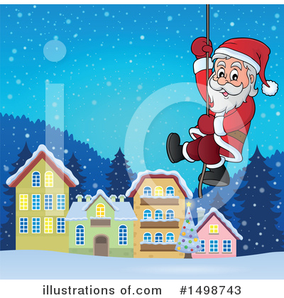 Royalty-Free (RF) Santa Clipart Illustration by visekart - Stock Sample #1498743