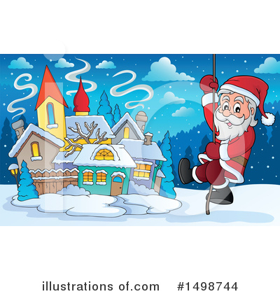 Royalty-Free (RF) Santa Clipart Illustration by visekart - Stock Sample #1498744