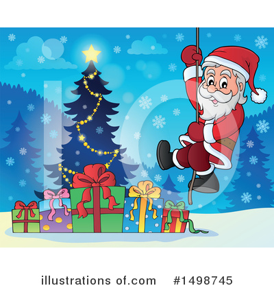 Royalty-Free (RF) Santa Clipart Illustration by visekart - Stock Sample #1498745