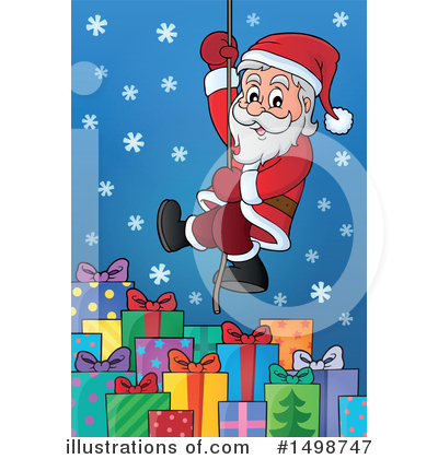 Royalty-Free (RF) Santa Clipart Illustration by visekart - Stock Sample #1498747