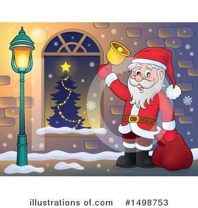 Royalty-Free (RF) Santa Clipart Illustration by visekart - Stock Sample #1498753