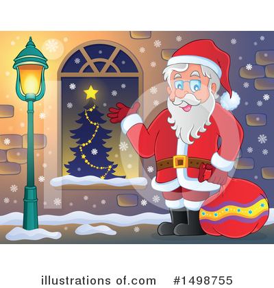 Royalty-Free (RF) Santa Clipart Illustration by visekart - Stock Sample #1498755