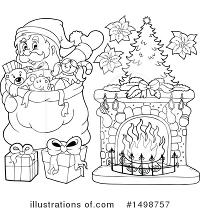 Royalty-Free (RF) Santa Clipart Illustration by visekart - Stock Sample #1498757