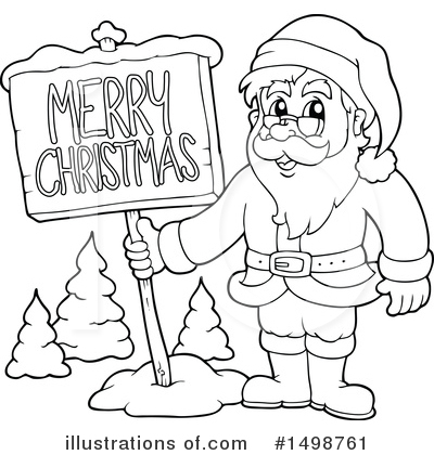 Royalty-Free (RF) Santa Clipart Illustration by visekart - Stock Sample #1498761