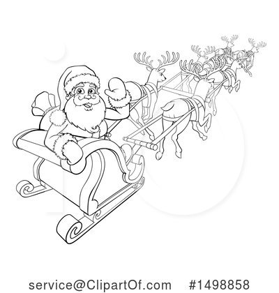 Royalty-Free (RF) Santa Clipart Illustration by AtStockIllustration - Stock Sample #1498858