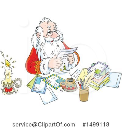 Royalty-Free (RF) Santa Clipart Illustration by Alex Bannykh - Stock Sample #1499118