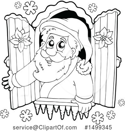 Royalty-Free (RF) Santa Clipart Illustration by visekart - Stock Sample #1499345