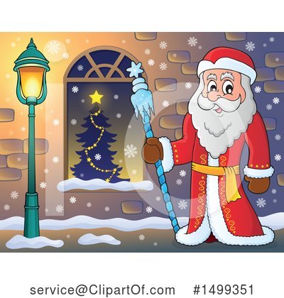 Royalty-Free (RF) Santa Clipart Illustration by visekart - Stock Sample #1499351