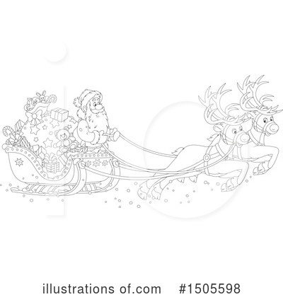 Royalty-Free (RF) Santa Clipart Illustration by Alex Bannykh - Stock Sample #1505598
