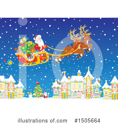 Royalty-Free (RF) Santa Clipart Illustration by Alex Bannykh - Stock Sample #1505664