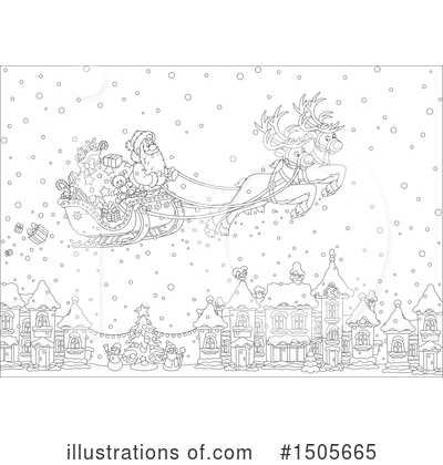 Royalty-Free (RF) Santa Clipart Illustration by Alex Bannykh - Stock Sample #1505665