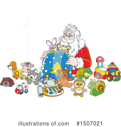 Royalty-Free (RF) Santa Clipart Illustration by Alex Bannykh - Stock Sample #1507021