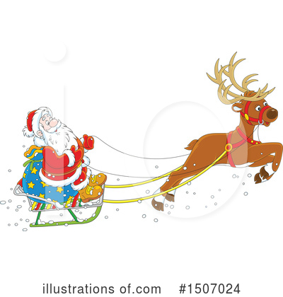 Royalty-Free (RF) Santa Clipart Illustration by Alex Bannykh - Stock Sample #1507024