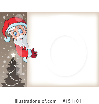 Royalty-Free (RF) Santa Clipart Illustration by visekart - Stock Sample #1511011