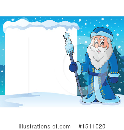 Royalty-Free (RF) Santa Clipart Illustration by visekart - Stock Sample #1511020