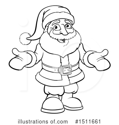 Royalty-Free (RF) Santa Clipart Illustration by AtStockIllustration - Stock Sample #1511661