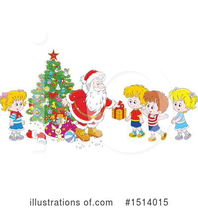 Royalty-Free (RF) Santa Clipart Illustration by Alex Bannykh - Stock Sample #1514015