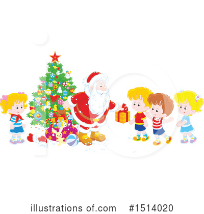 Royalty-Free (RF) Santa Clipart Illustration by Alex Bannykh - Stock Sample #1514020