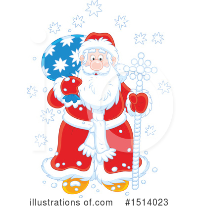 Royalty-Free (RF) Santa Clipart Illustration by Alex Bannykh - Stock Sample #1514023