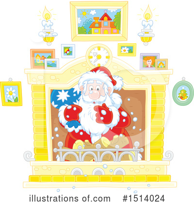 Royalty-Free (RF) Santa Clipart Illustration by Alex Bannykh - Stock Sample #1514024