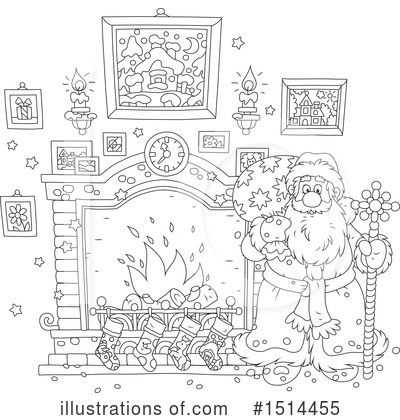 Royalty-Free (RF) Santa Clipart Illustration by Alex Bannykh - Stock Sample #1514455