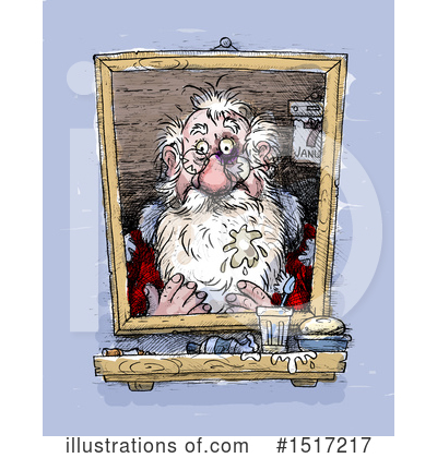 Royalty-Free (RF) Santa Clipart Illustration by Alex Bannykh - Stock Sample #1517217