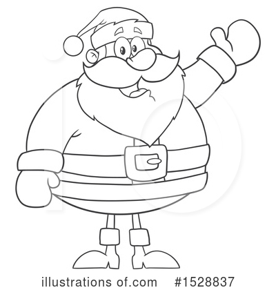 Royalty-Free (RF) Santa Clipart Illustration by Hit Toon - Stock Sample #1528837