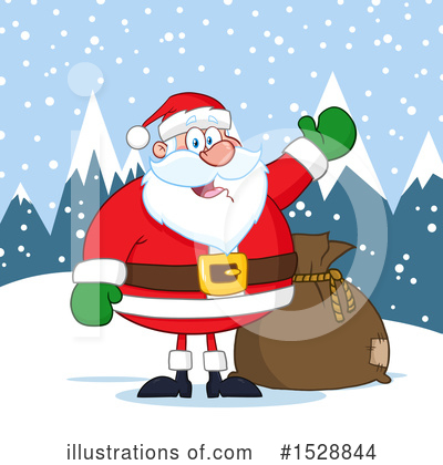 Royalty-Free (RF) Santa Clipart Illustration by Hit Toon - Stock Sample #1528844