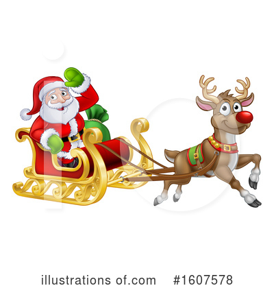 Reindeer Clipart #1607578 by AtStockIllustration