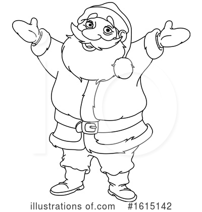 Royalty-Free (RF) Santa Clipart Illustration by yayayoyo - Stock Sample #1615142