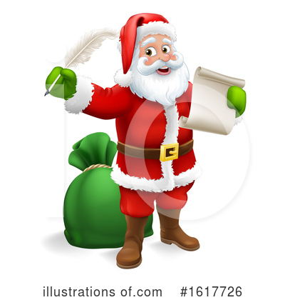 Royalty-Free (RF) Santa Clipart Illustration by AtStockIllustration - Stock Sample #1617726