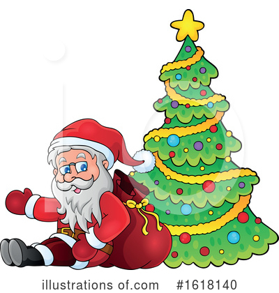 Royalty-Free (RF) Santa Clipart Illustration by visekart - Stock Sample #1618140
