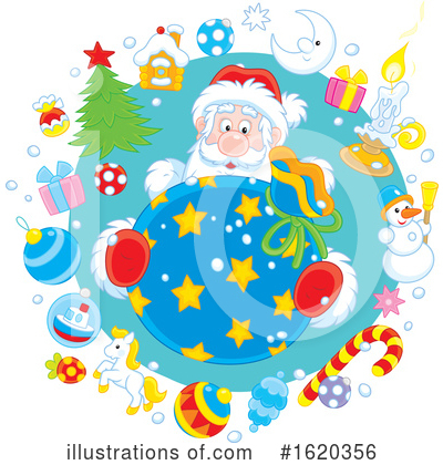 Royalty-Free (RF) Santa Clipart Illustration by Alex Bannykh - Stock Sample #1620356