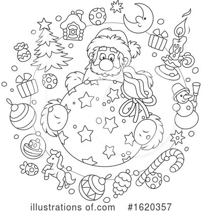 Royalty-Free (RF) Santa Clipart Illustration by Alex Bannykh - Stock Sample #1620357