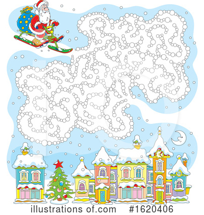 Royalty-Free (RF) Santa Clipart Illustration by Alex Bannykh - Stock Sample #1620406