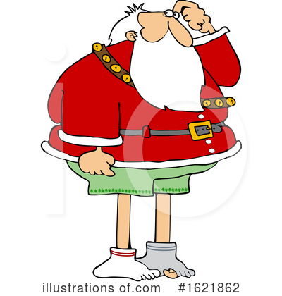 Royalty-Free (RF) Santa Clipart Illustration by djart - Stock Sample #1621862