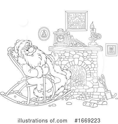 Royalty-Free (RF) Santa Clipart Illustration by Alex Bannykh - Stock Sample #1669223