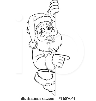 Royalty-Free (RF) Santa Clipart Illustration by AtStockIllustration - Stock Sample #1687041
