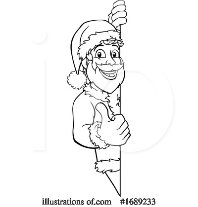 Royalty-Free (RF) Santa Clipart Illustration by AtStockIllustration - Stock Sample #1689233