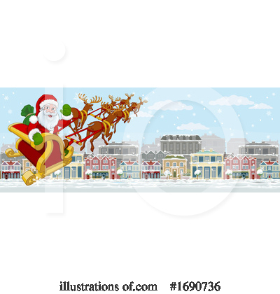 Royalty-Free (RF) Santa Clipart Illustration by AtStockIllustration - Stock Sample #1690736