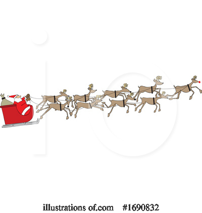 Royalty-Free (RF) Santa Clipart Illustration by djart - Stock Sample #1690832